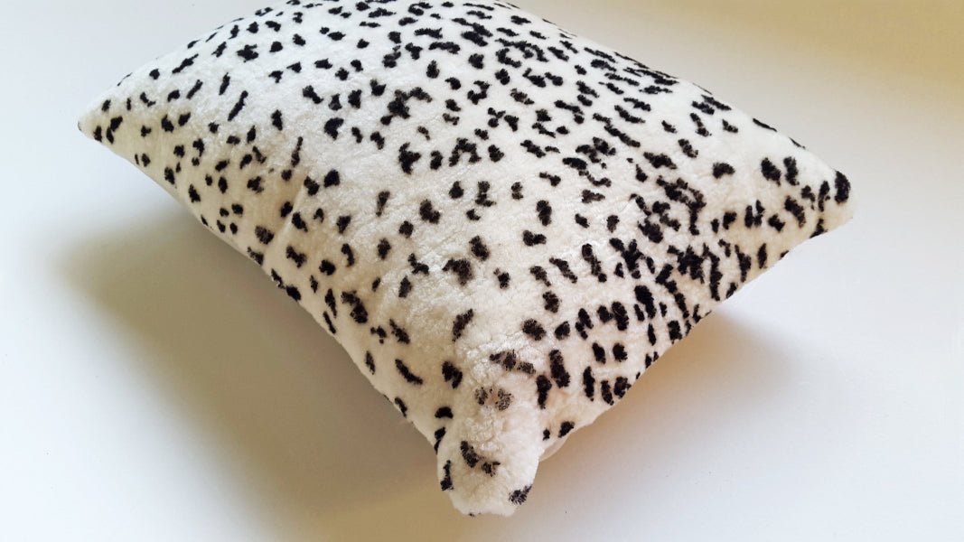 Leopard Shearling Square Pillow - Image 4