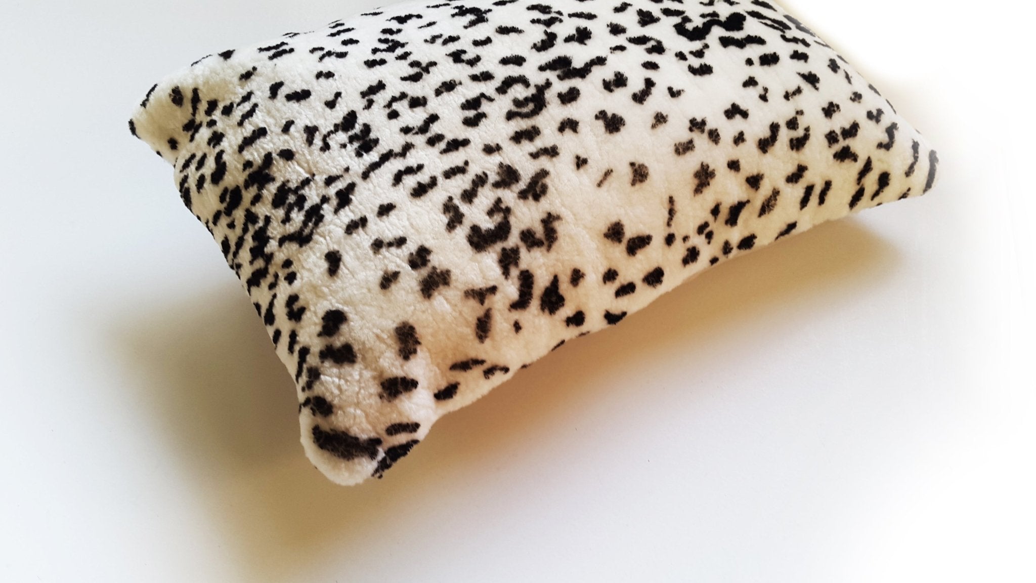 Leopard Shearling Square Pillow