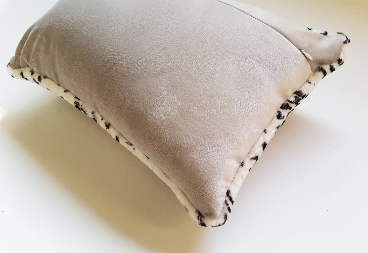 Leopard Shearling Square Pillow - Image 3