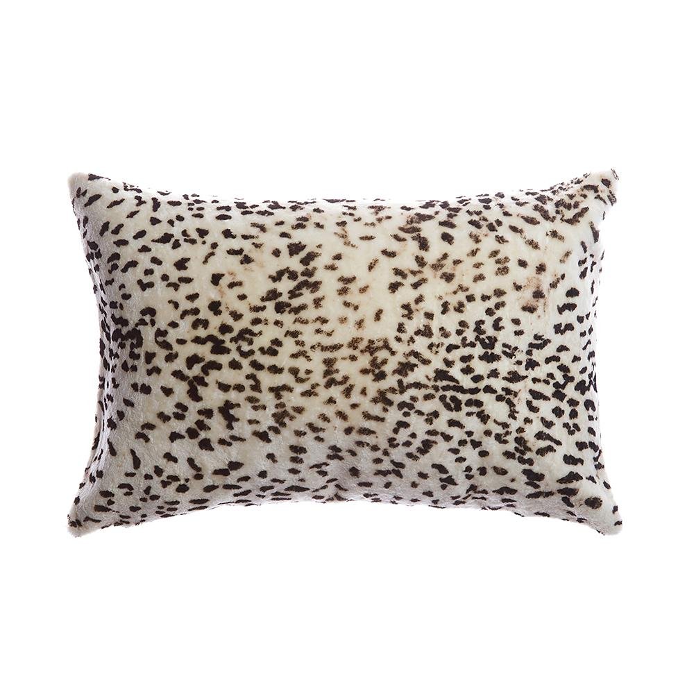 Leopard Shearling Square Pillow - Image 2